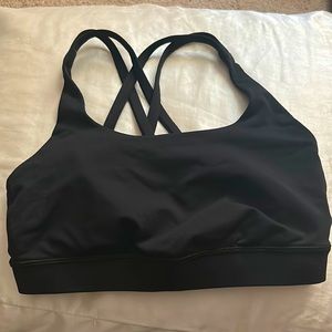 Black Lululemon sports bra size 4